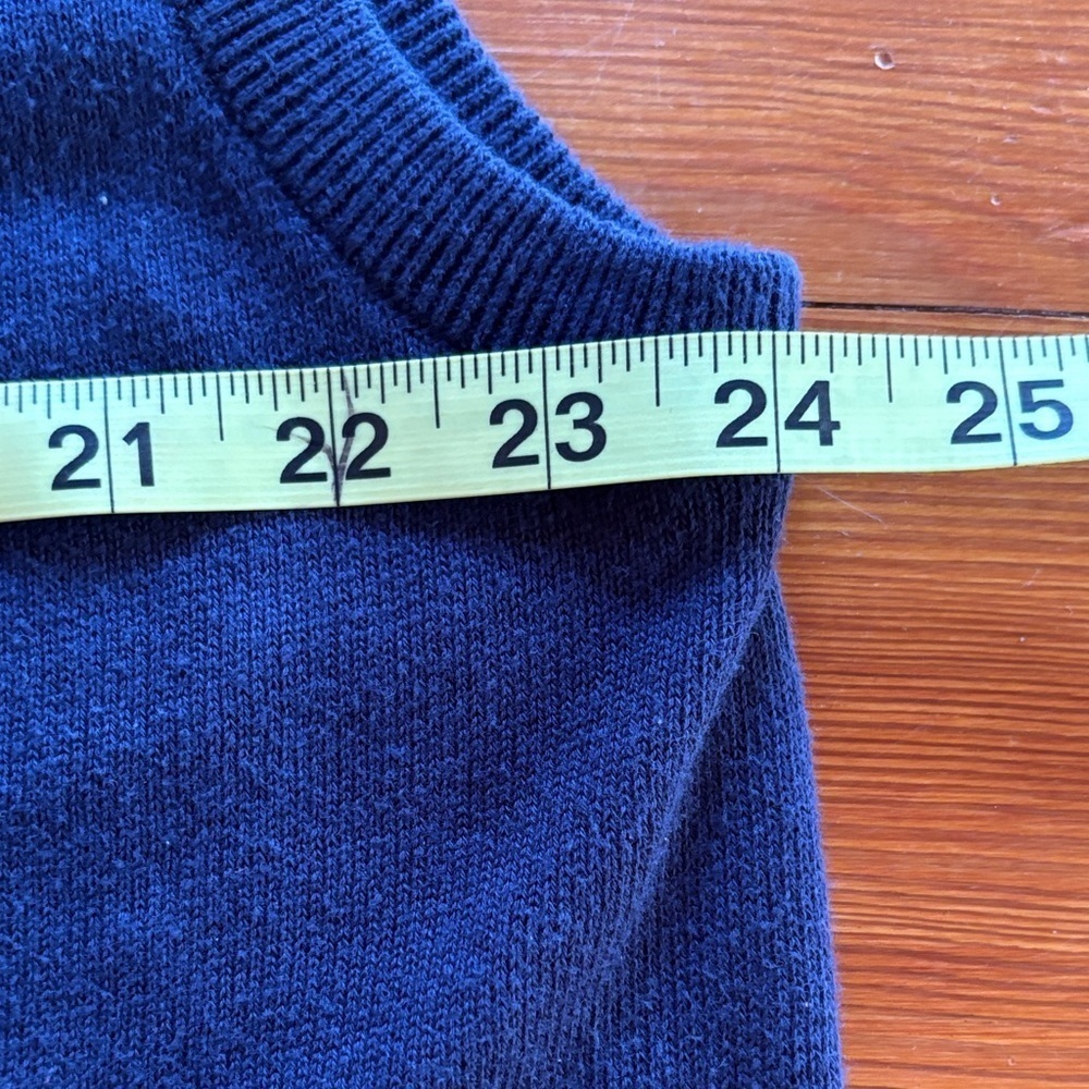 Vintage Sweater Lyle & Scott V-Neck Argyle  Vest - Navy, Red, Light Blue Size XL - Picture 8 of 9